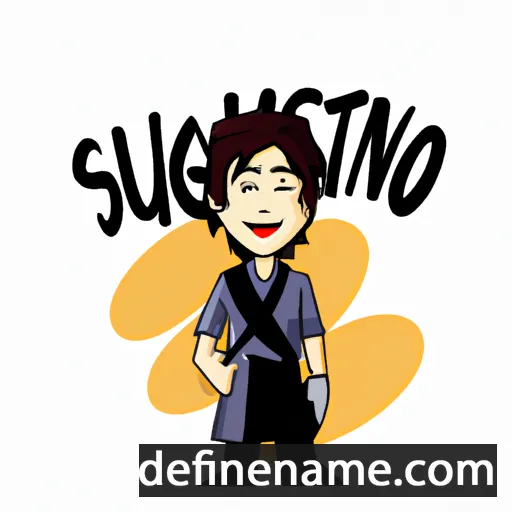 cartoon of the name Sugianto