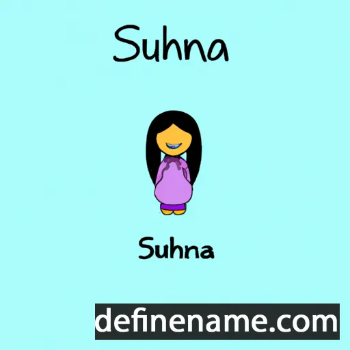 cartoon of the name Suhana