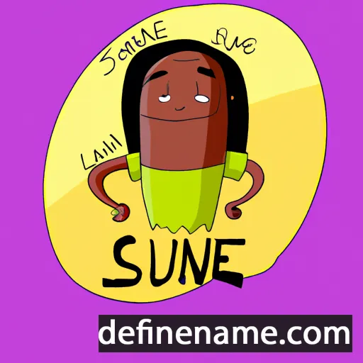 cartoon of the name Suiane