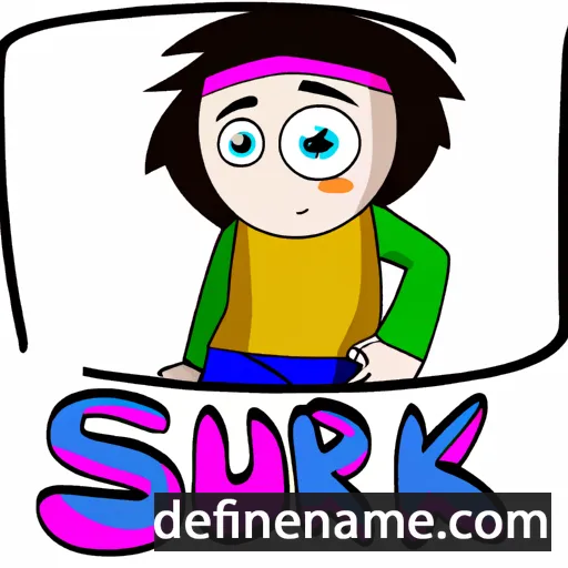 cartoon of the name Sukri