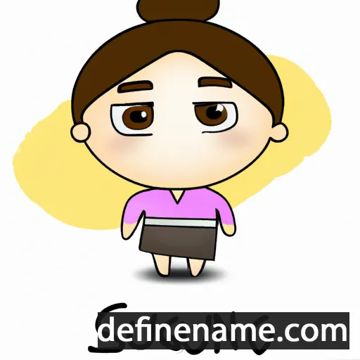 cartoon of the name Sukyeong