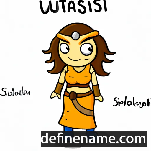 cartoon of the name Sulastri