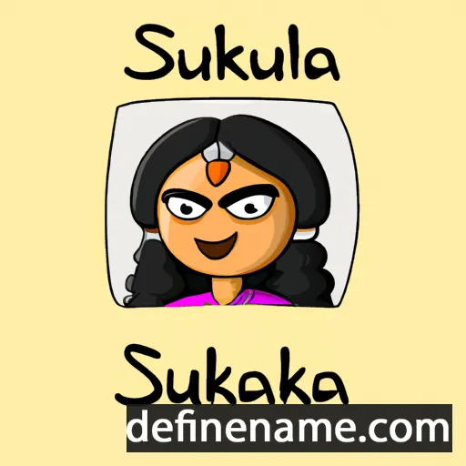 cartoon of the name Sulekha