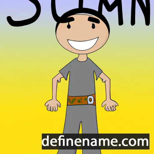 cartoon of the name Sulieman