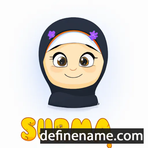 cartoon of the name Sumaira