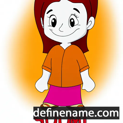 cartoon of the name Sumali