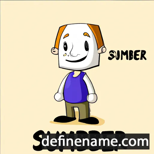 cartoon of the name Sumber