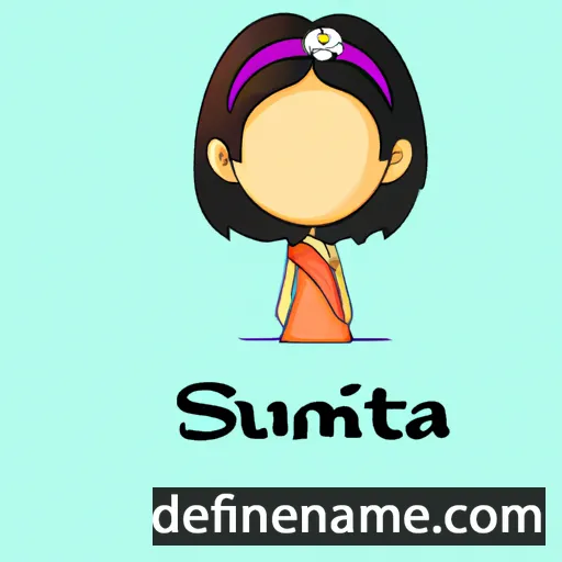 cartoon of the name Sumita