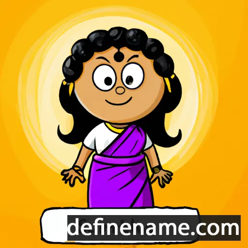 cartoon of the name Sumitha