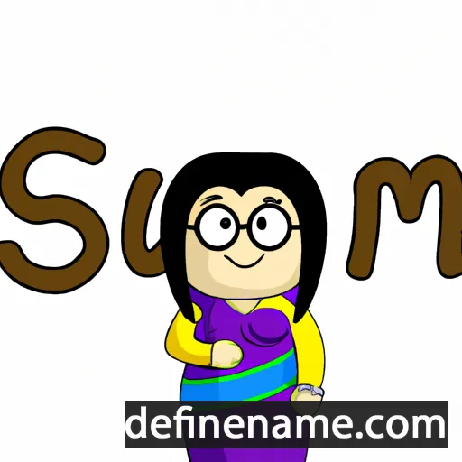 cartoon of the name Sumiti