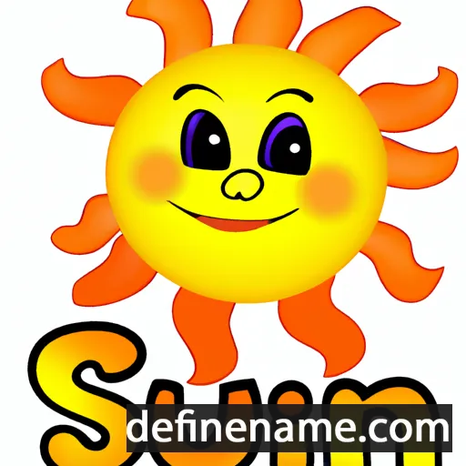 cartoon of the name Sun