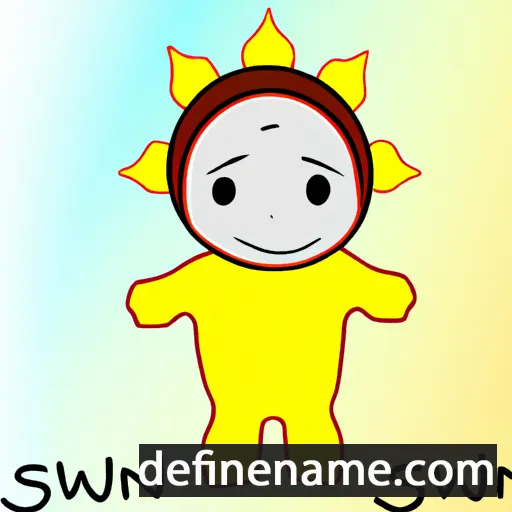 cartoon of the name Sunawin