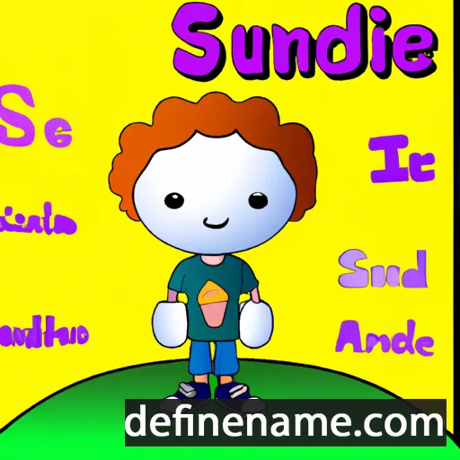 cartoon of the name Sundae