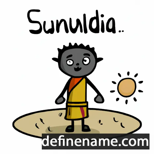 cartoon of the name Sundiata