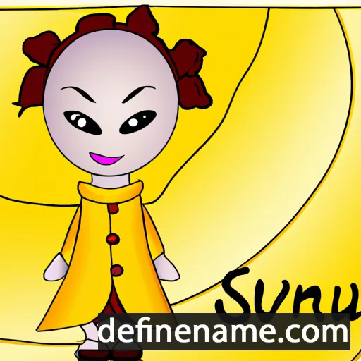 cartoon of the name Sunneva