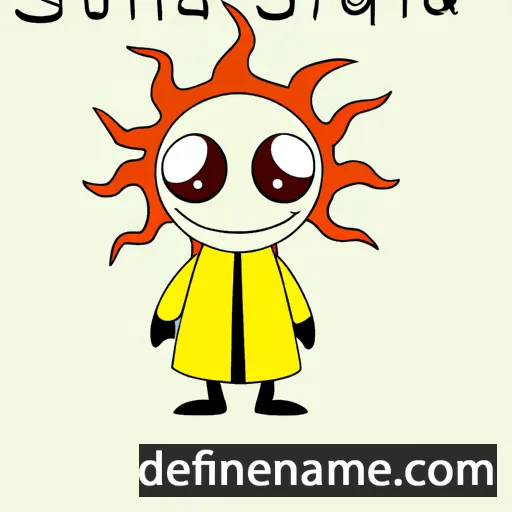 cartoon of the name Sunnfríð