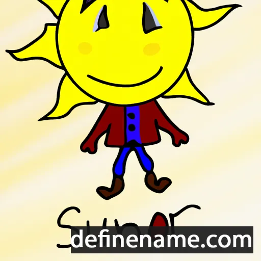 cartoon of the name Sunnvør