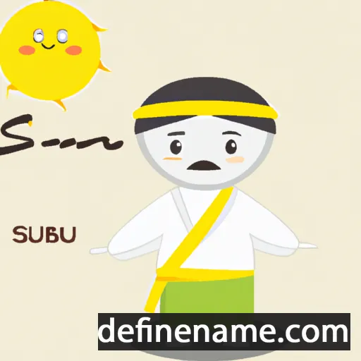 cartoon of the name Sunubai