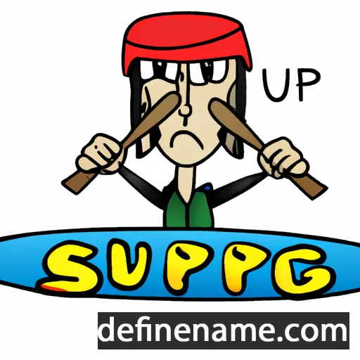 cartoon of the name Suping