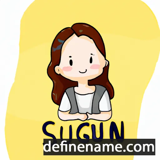 cartoon of the name Su-yeong