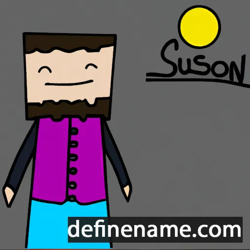 cartoon of the name Sûzon