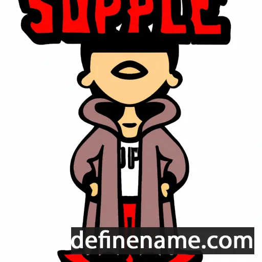 Supreme cartoon