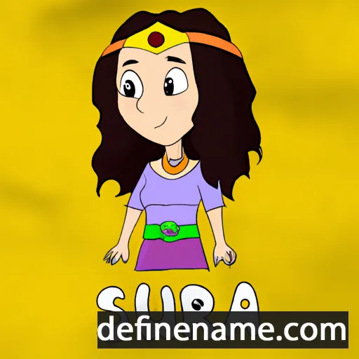 cartoon of the name Suria