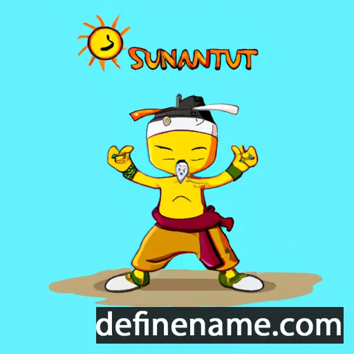 cartoon of the name Surya-kantamu