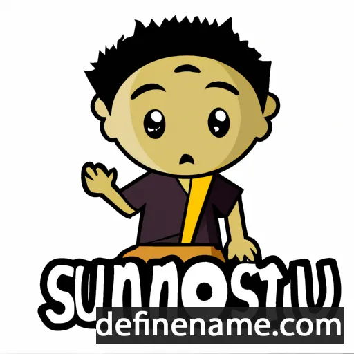 cartoon of the name Susanto