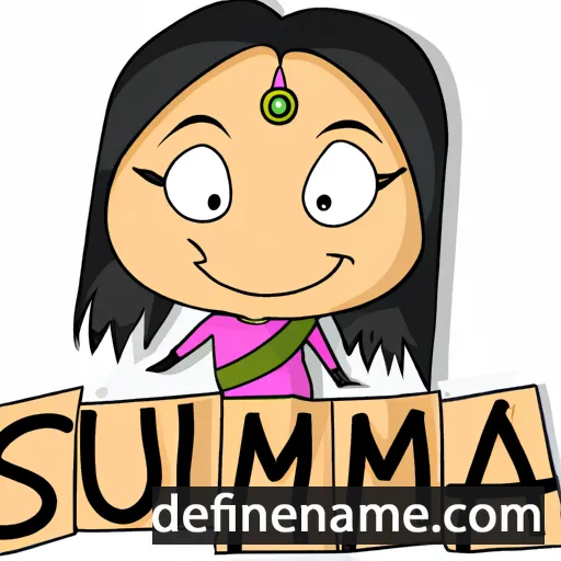 cartoon of the name Sushma