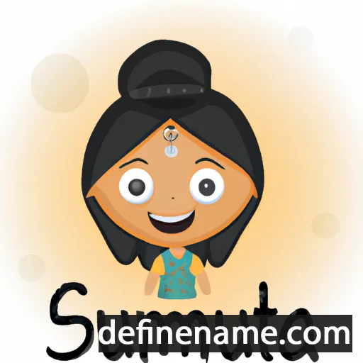 cartoon of the name Sushmita