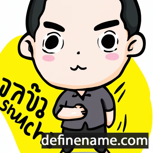 cartoon of the name Suthichai