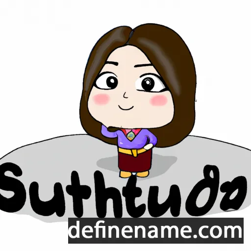 cartoon of the name Suthida