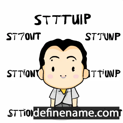 cartoon of the name Sutthipong