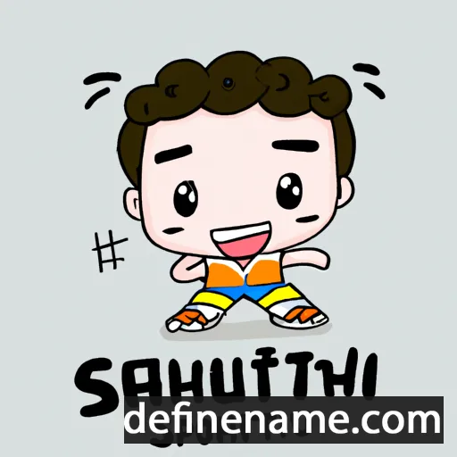 cartoon of the name Suttiphong