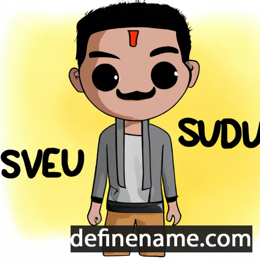 cartoon of the name Suvendhu