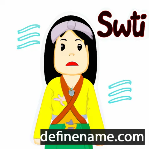 cartoon of the name Suwati