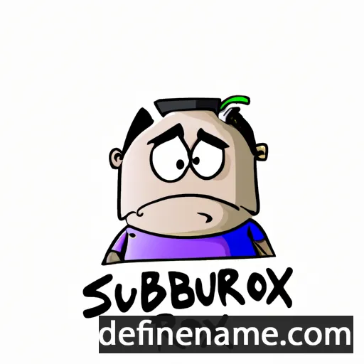 cartoon of the name Suxrob