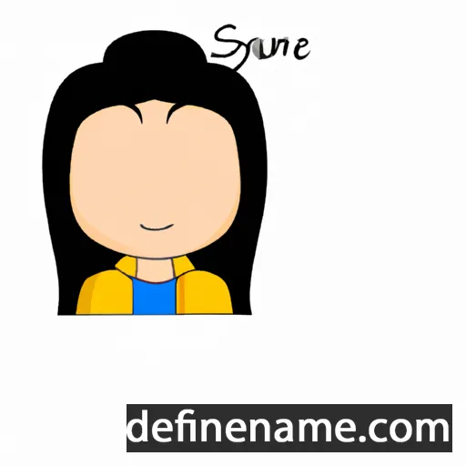 cartoon of the name Suyane