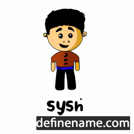 cartoon of the name Suyash