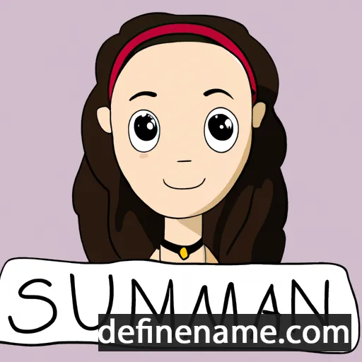 cartoon of the name Suzannah