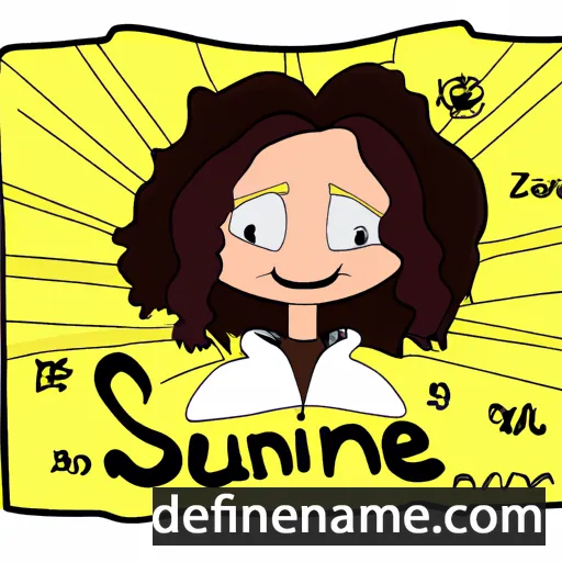 cartoon of the name Suzonne