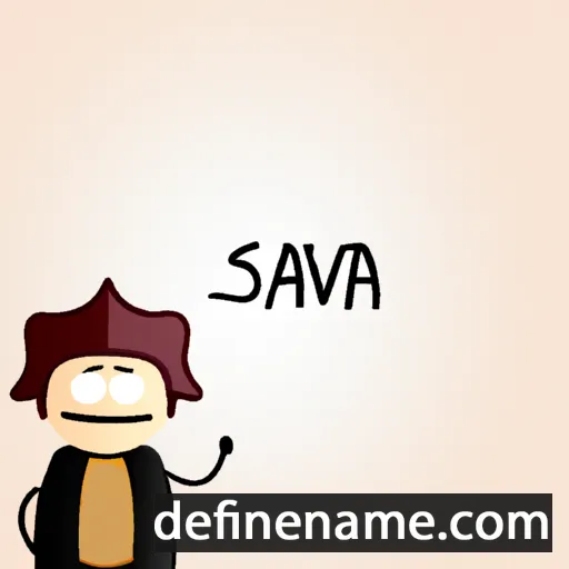 cartoon of the name Svaja