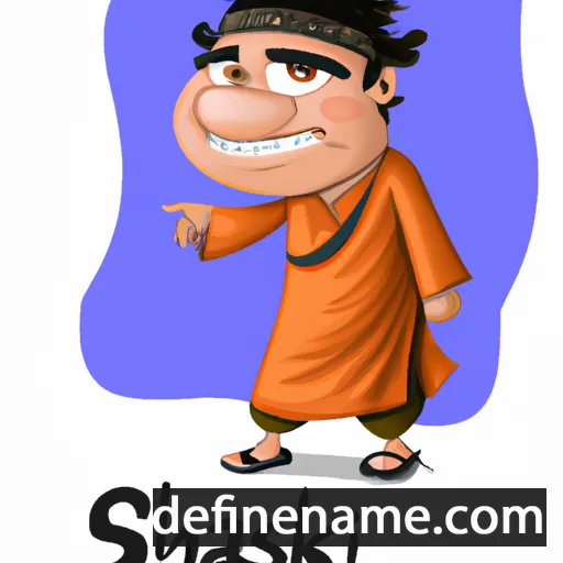 cartoon of the name Svaksh