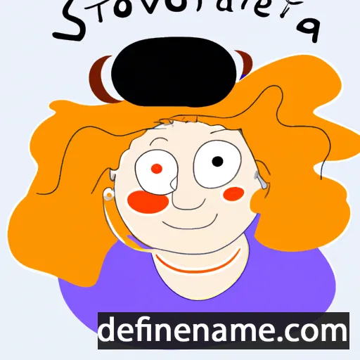 cartoon of the name Svetoslava