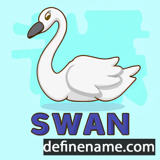 Swan cartoon