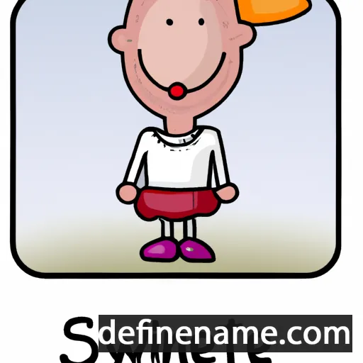 cartoon of the name Swantje