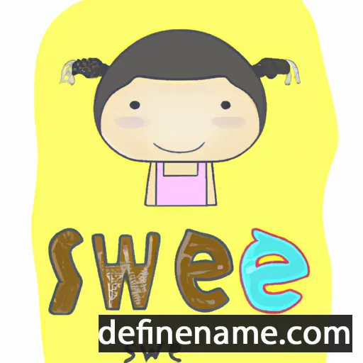 cartoon of the name Swee