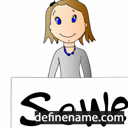 cartoon of the name Swenja