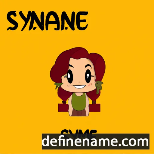 cartoon of the name Syanne